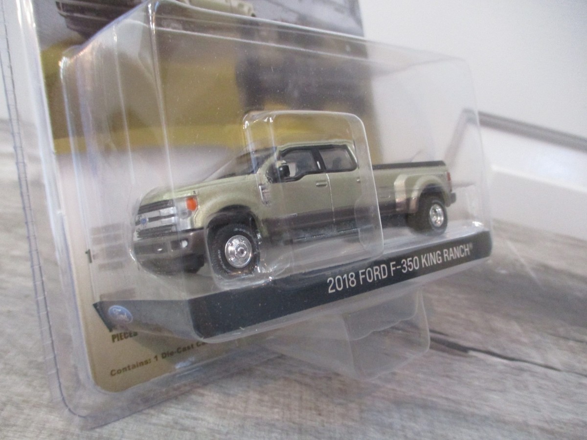 Greenlight 2018 Ford F350 Dually King Ranch Dually White Gold New