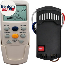 FAN-9T Thermostatic Ceiling Fan Light Remote Control Kit for Hampton Bay, W/Rece