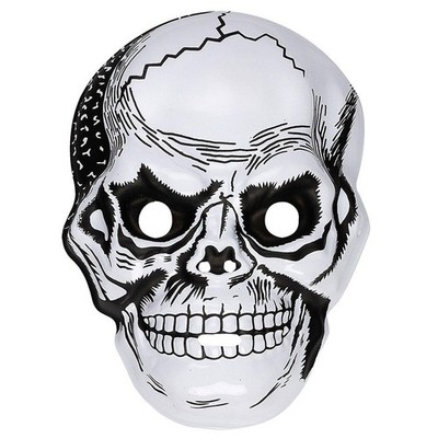 Widmann 8282655 - Totenkopf Halbmaske Halloween Kostüm NEU