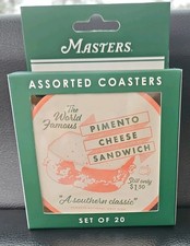2026 Masters Golf Coasters Augusta National Golf Club (Set of 20)