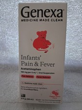 Genexa Infants' Pain & Fever Acetaminophen, 2 Fl Oz Organic Cherry *05/2026