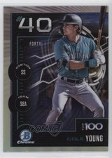 2025 Bowman Bowman Scouts Top 100 Chrome Cole Young #BTP-40 1kp3