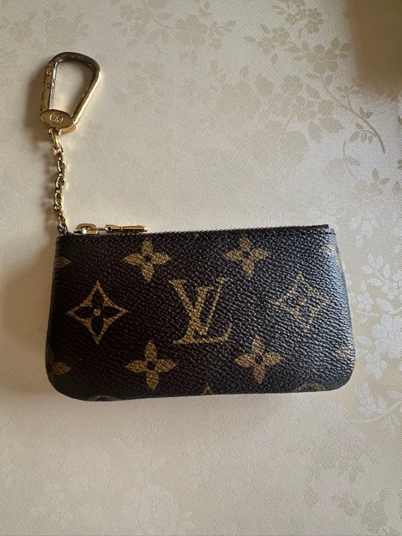 Louis Vuitton Monogram Pochette Cles Coin Case Wallet Key Ring