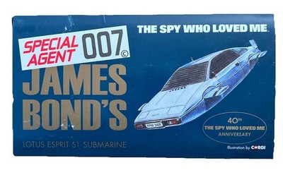 Corgi Special Agent 007 The Spy Who Loved Me 40th Anniversary Lotus Esprit S1