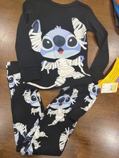Disney Kids Halloween Stitch Pajama Set Size 4 NWT
