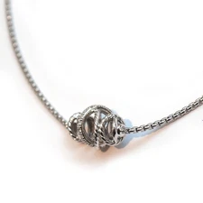 DAVID YURMAN New Crossover Single Station Necklace in Silver, Diamond, 16-18"