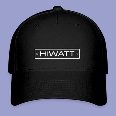 HIWATT Black Hat Twill Hat Baseball Cap Size S/M & L/XL