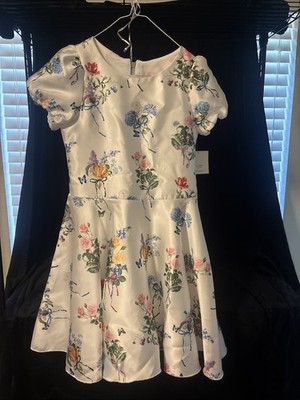Zoe LTD Kids Flower/ White/ Spring Dress Size 14 NWT  $256