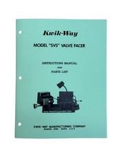 Kwik Way Model Svs Valve Grinder Manual Kwik Way Model Svs Valve Grinder Manual