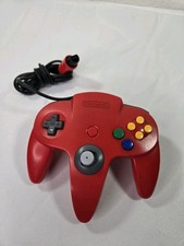 Official Nintendo 64 Red Controller Authentic OEM N64 Remote Original NUS-005