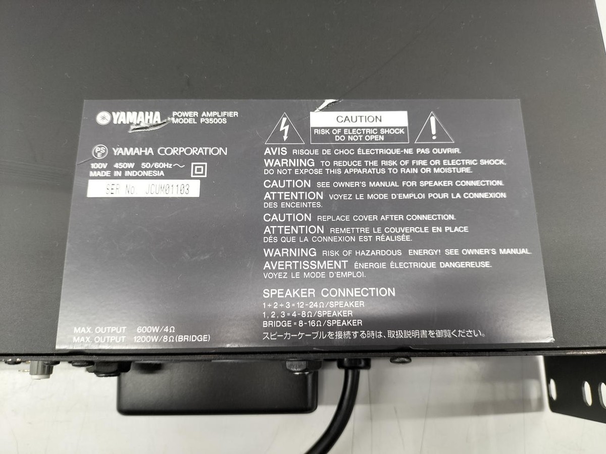 Yamaha P3500S Power Amplifier 350W+650W 2-Channel Pro Audio Amp