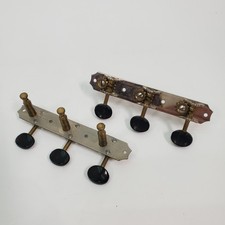 Vintage Kluson Deluxe Open Back 3x3 Tuners Black Oval Gibson Style 1953-62 4.25"