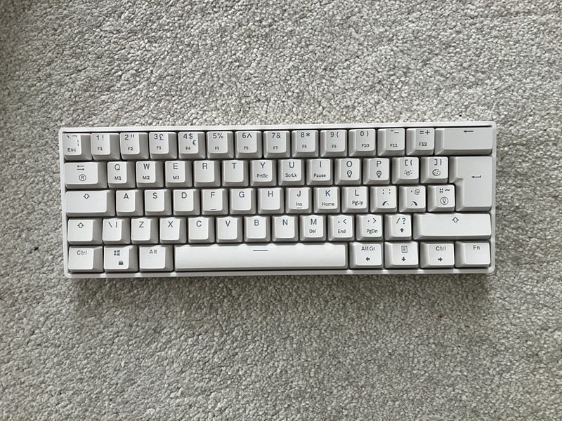 Mizar MZ60 Luna Mechanical Gaming Keyboard UK Layout hotswap