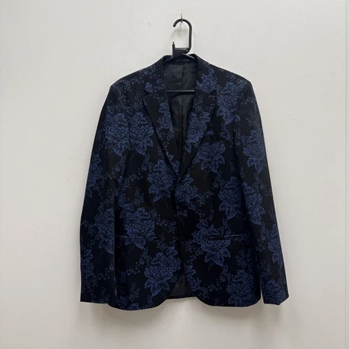 Bolongaro Trevor Blue & Black Jacket Size 40