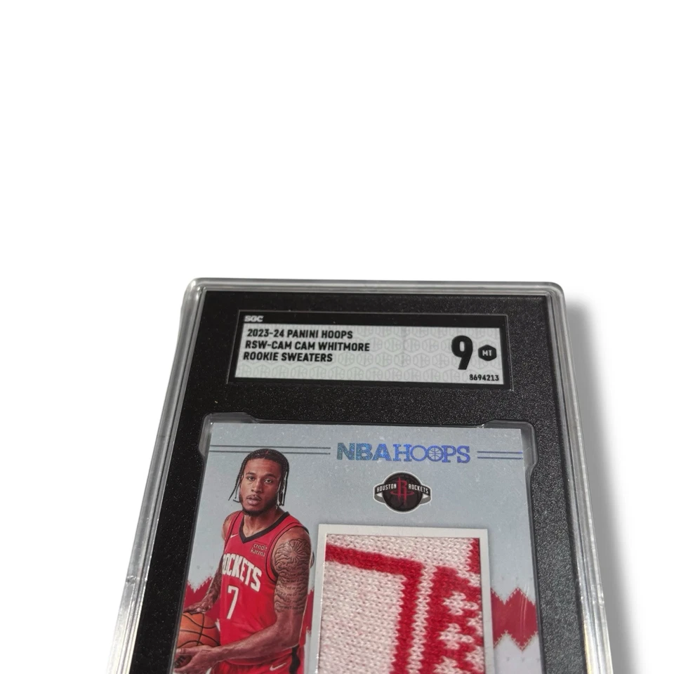 2023-24 Panini Hoops Rookie Sweaters RSW Cam Witmore Card - Graded 9 MT - Image 2 of 3