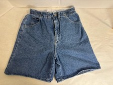 Vintage Lee Original Mom Jeans Shorts Women 8 High Rise Waist Elastic Waist