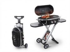 Camp4 Trolley Grill fahrbar mit Piezo Zünzung 50mbar Camping Outdoor Garten