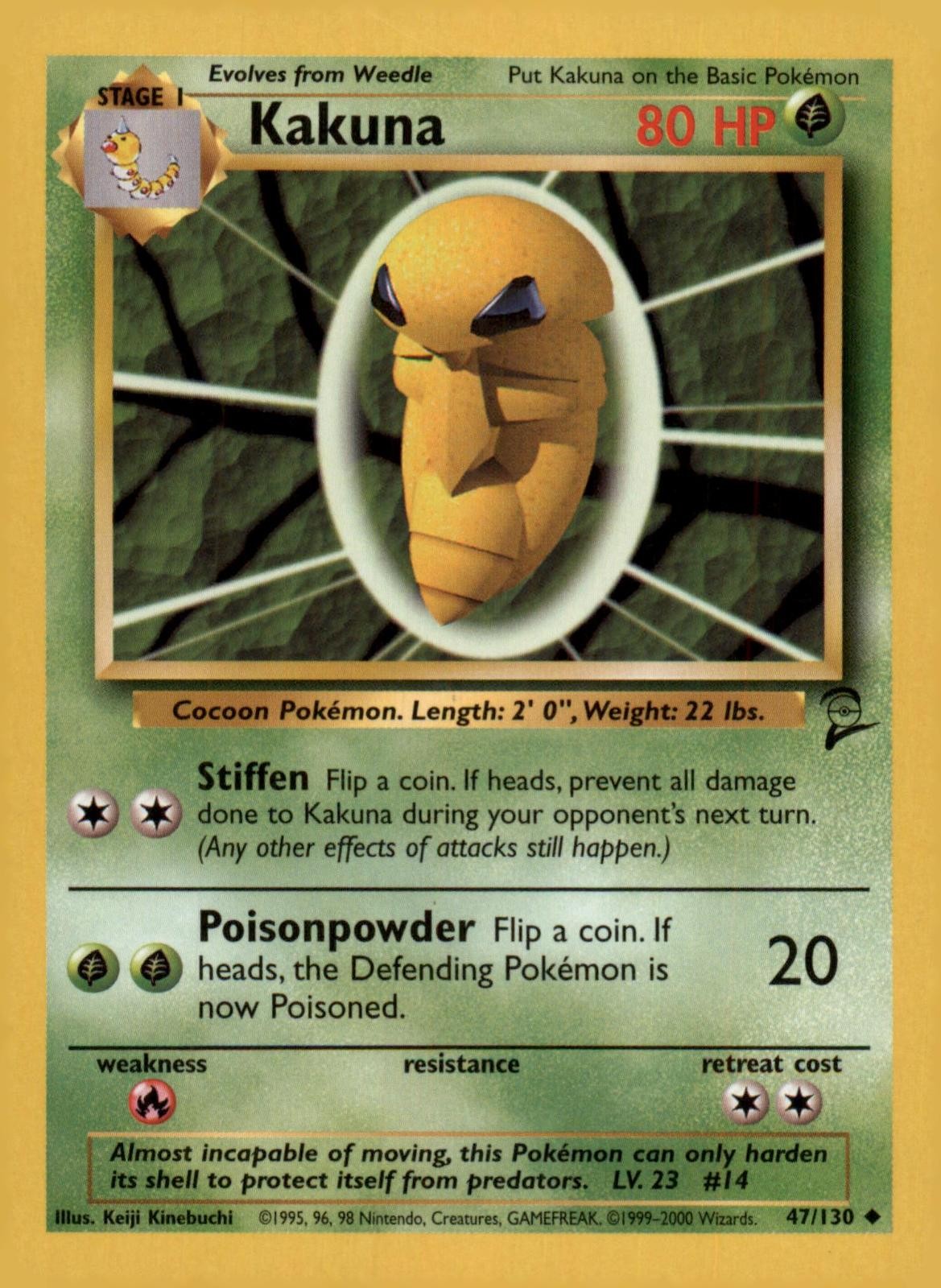 KAKUNA 47/130 BASE SET 2 MP
