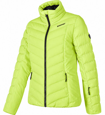 ZIENER Womens Lime Green Talma 10K Waterproof Insulated Ski Jacket XS UK 8 NEW
