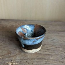 Holii Basil Vintage Kutani Shigaraki Sea Mouse Glaze Choko Cup, 60mm x 40mm