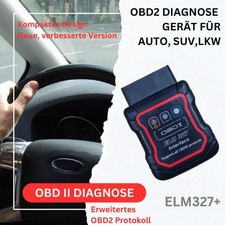 OBD2 Diagnoseger�t Bluetooth Adapter Stecker Scanner Auto Android + iPhone