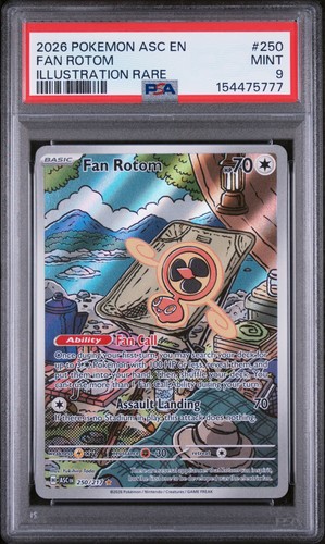 Fan Rotom graded PSA 9 for sale on eBay