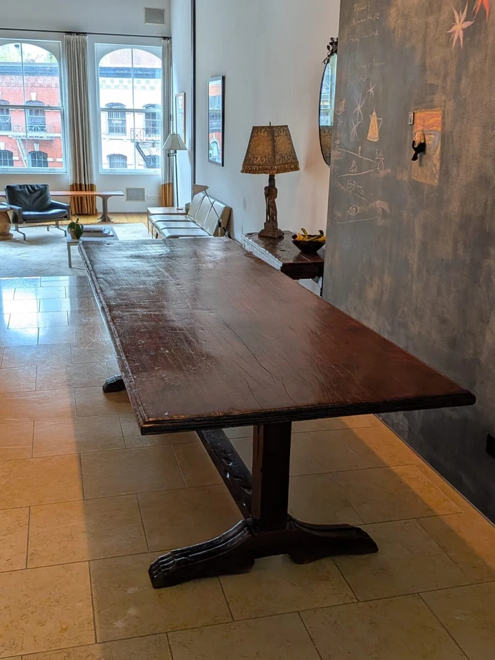 Antigua mesa de comedor Tucker Robbins de palisandro macizo Asia mediados de siglo moderna Foto 2 de 4