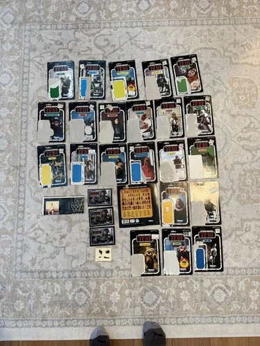 Vintage Star Wars Cut Cardbacks Kenner Lot Return Of The Jedi 22+ Poster