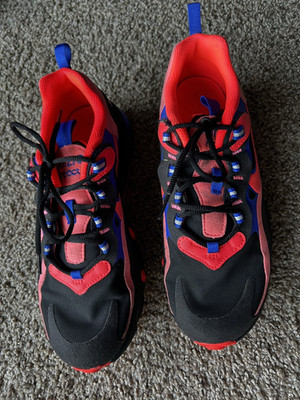Size 6 (GS) - Nike Air Max 270 React Low Black Crimson Blue