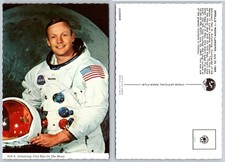 Neil Armstrong First Man On Moon Apollo 11 NASA Photo Postcard 1969 Mike Roberts