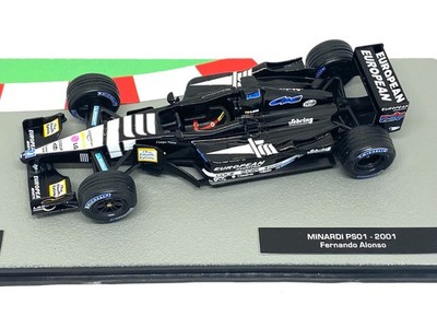 Fernando Alonso Minardi PS01 Modellauto F1 von 2001, Pannini Alonso Minardi Auto