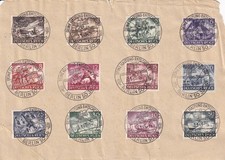 Stamp Germany Mi 831-42 Sc B218-29 1943 WWII Fascism Wehrmacht Submarine CTO 4