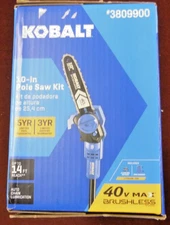 Kobalt 40V MAX Brushless 10" Pole Saw Kit W/2Ah Battery & Charger 3809900
