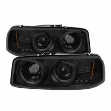 Spyder For GMC Sierra 1500/2500/3500 1999-2006 Projector Headlights Pair LED