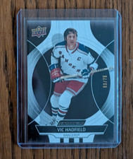 Upper Deck Engrained Icons Vic Hadfield New York Rangers /75 #80