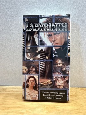 Columbia TriStar Home Video Labyrinth VHS NTSC Full Screen PG Jim Henson 1986