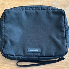 Vera Bradley Wipes Wristlet/Pouch/Bag "BLACK" Purple Floral multi Diaper