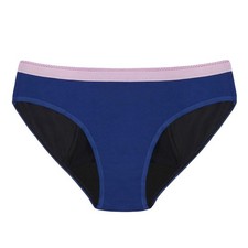 Thinx BTWN Teen Period Underwear - Bikini Panties, Blue, 9/10 - Super