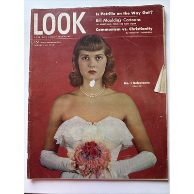 Look Magazine 1948 JANUARY 20  NO. 1 DEBUTANTE Vintage Magazine