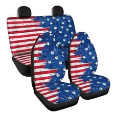 Car Seat Cover Car Accessories Car Interior Seat Covers with American Paw Print