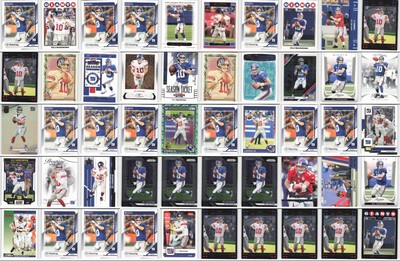 (50) Eli Manning New York Giants Lot Football Cards Base Inserts Collection