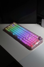 YUNZII X98 Transparent Mechanical Keyboard Pink 