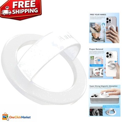 Versatile Magnetic Phone Holder with Finger Loop, Comfy Silicone for MagSafe