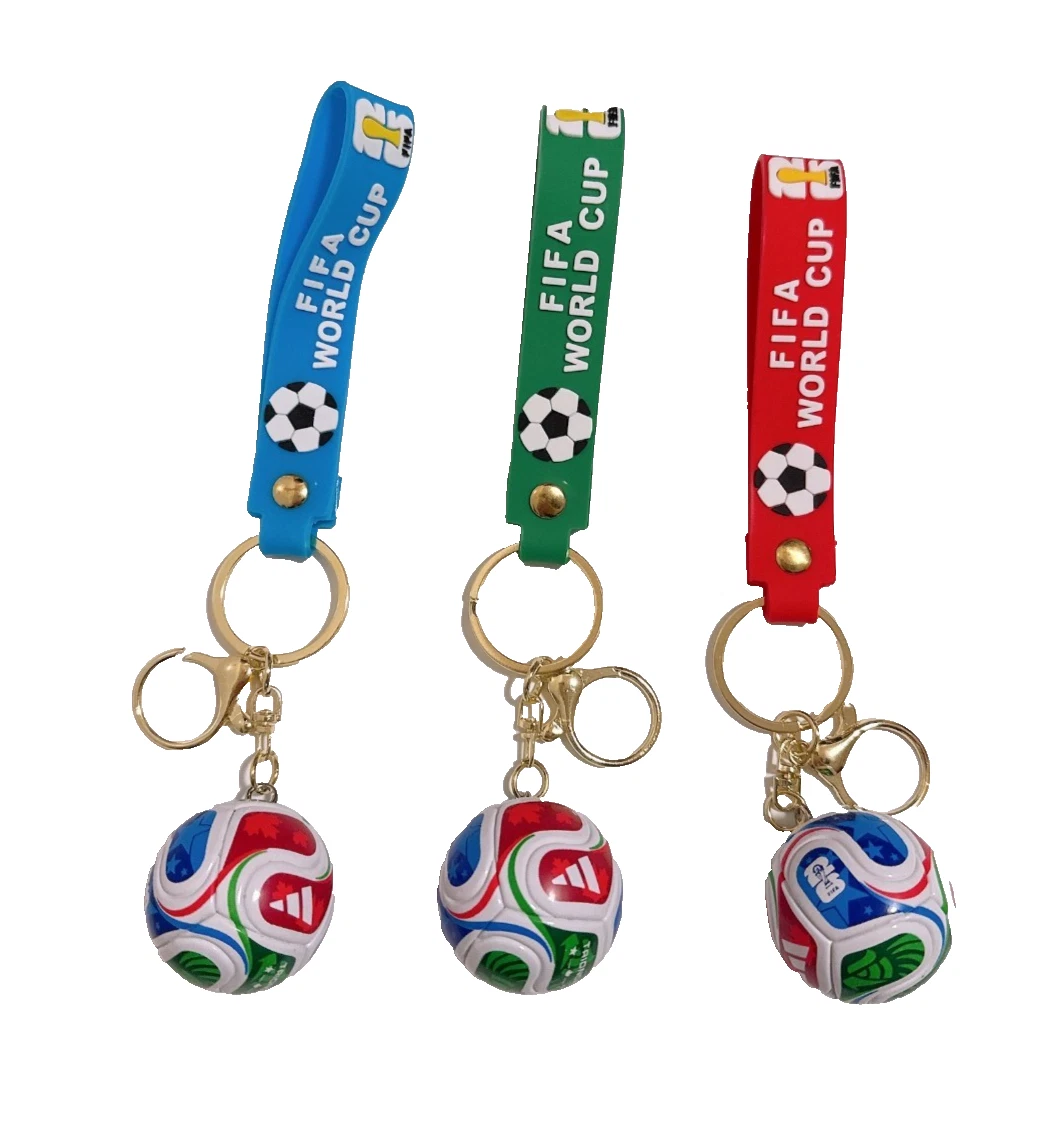 Porte-clés Pendentif Football Pays - Simulation Ballon Avec Drapeaux, Neuf Avec étiquettes