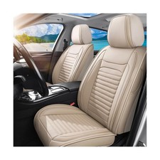 Car Seat Covers Full Set Fit for Toyota Crown 2023-2026, Beige | Premium Faux...