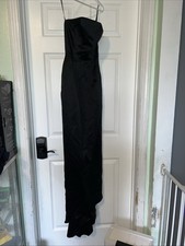 ABS Evening black sleeveless Prom Dress. Size 2