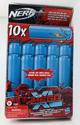 NERF Mega XL Dart Refill, Includes 10 Mega XL Darts - 3 Box Lot 30 Darts