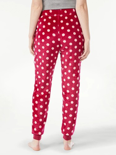 Joyspun Women's SIZE 2X 18W-20W PLUS Plaid Cuff Sleep Pants Color: Rose Sangria - Picture 6 of 9
