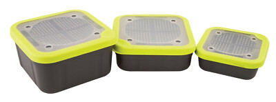 Fox Matrix Grey Lime Bait Box Perforated Wurmdose mit perforiertem Deckel