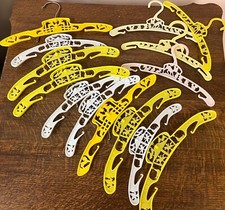 Plastic Baby Hangers 1950s Nursery Lambs Carousel Bunnies Yellow Pink White